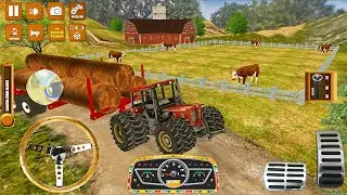 Cargo Tractor Trolley Game 23  - 6 Wheels Tractor Driving | Android Gameplay