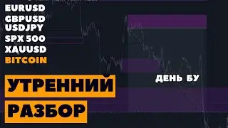 Утренний разбор BITCOIN, EURUSD, GBPUSD, USDJPY, GOLD, SPX500 24.09. Smart Money