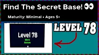 LEVEL 78 FIND THE SECRET BASE Walkthrough 👀 [Roblox] [Full Guide English]