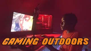 I got bored so I made A DREAM OUTDOOR GAMING SETUP