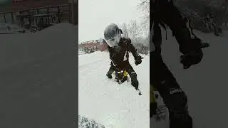 Ну да, чистят 😁 #euc #моноколесо #automobile #москва #snow #funny #fun #winter #insta360 #rider #топ