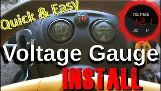 Voltage Gauge Install on Lawn Tractor