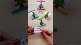 DIY 🎄 Merry Christmas paper chocolate candy gift  #shorts #ytshorts #christmastree #merrychristmas