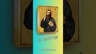 Brother Estephan Icon. Saint Estephan Nehme hermit and Maronite Monk - Mar Estephan i...