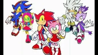Sonic X Color Swap Transforms Fun Coloring Video for Kids