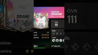 ZIDANE Crazy Traits ☠️🔥❤️&zwj;🩹 #fcmobile #fifamobile