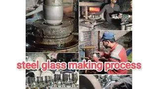 steel glass making process (@Butt_Crockery) wholesale shop Muslim road market Gujranwala