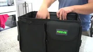 Drive Auto Car Trunk Organizer - Collapsible, Multi-Compartment Automotive SUV Car Organizer