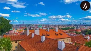 Walking to Prague Castle, Czech Republic, 4K 60FPS