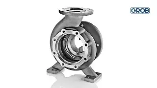 G550 &ndash; Flange machining pump housing | Pumpengeh&auml;use-Flanschbearbeitung