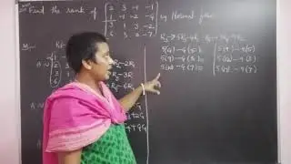 B.tech Engineering Mathematics-1. Find out the rank of the matrix by Normal Form.  Chapter- Eigen va