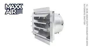 Maxx Air IF Series - 14 - 36 In. Heavy Duty Exhaust Fan with Automatic Shutter