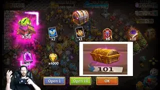 Opening 100 MYTHIC Lava 3 Chests INSANE REWARDS Castle Clash