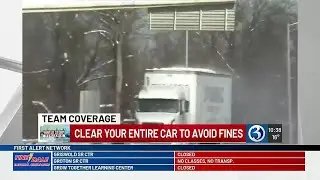 REMINDER: Clear your vehicle roof of snow