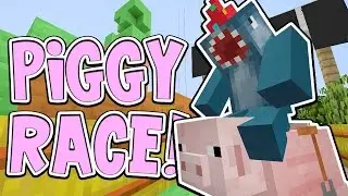 Minecraft Xbox - PIGGY RACE!! - Building Time [#75]