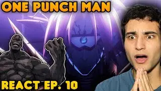 QUEM É ESSE?? 😱 Saitama vai solar? - React One Punch Man EP. 10 DUBLADO Temporada 1 REACTION