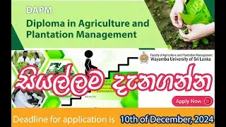 Diploma in Agriculture - Calling applications | Tech House SL