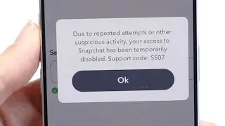 How To FIX Snapchat Error Code SS07! (2026)