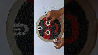 lord Jagannath craft using rice!!! #diy #jagannathartandcraft #papercraft #ytshorts #viral #unique
