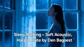Sleep Walking - Soft Acoustic, Harp & Flute #relaxingmusic #relaxing #calm #healing 