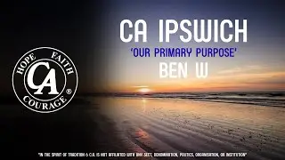Cocaine Anonymous Speaker – Ben W (18th September 2025, Ipswich UK)