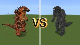 Thermonuclear Godzilla vs Mecha Godzilla in Minecraft PE