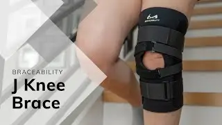 BraceAbility J Brace Patellar Stabilizer with Lateral Knee J-Strap