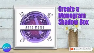Create a Monogram Shadow Box With Me Digital Art you can Customize and Sell on Your Shop