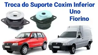 Troca do Suporte Coxim inferior do motor do Fiat Uno e Fiorino Fire