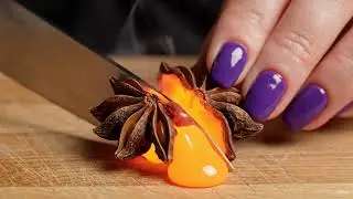 Cutting aniseed filled with magma - 10s ASMR #shorts
