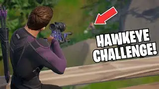 HAWKEYE CHALLENGE IN FORTNITE!! (Snipers Only)