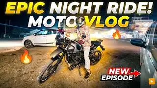 EPIC NIGHT RIDE! 🔥 Sheer Bliss on My Royal Enfield Himalayan, The Aggressive Hook Midnight 
