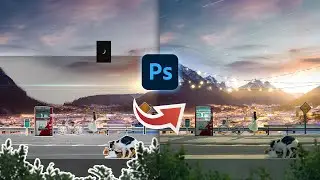 FALLING STARS  | PHOTOSHOP MANIPULATION TUTORIAL SPEED ART |