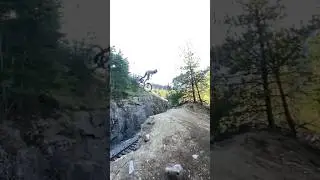 Train gap fail #mtb #bike #cycling #mtblife #offroad #fail #crash #omg #shorts #short #shortvideo