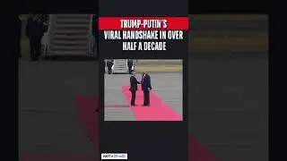 Trump-Putin Meet In Alaska: Watch Their Viral Handshake #viral #shorts