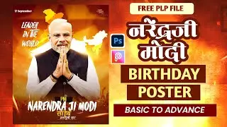 Narendra ji Modi  Birthday Banner editing 2025| Professional and Cinematic Prime minister of india