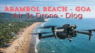 &ldquo;Arambol Beach Goa Drone Video | DJI Air 3S D-Log Cinematic Aerial Footage #dji #Air3s #goa