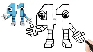 Wie man 41 zeichnet 🎨 | Steal a Brainrot Figur Schritt f&uuml;r Schritt | Einfach Zeichnen Deutsch