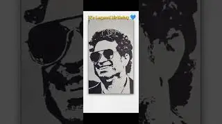 Here's wishing the God of Cricket ❤️artist #artistic #sachintendulkar #birthday #masterblaster