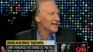 Bill Maher on Larry King Live pt.1-7 Terrorism/Lady Gaga
