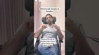 Earning of a delivery job in Sweden. #europe #sweden #viralshorts #business #visa #income #money
