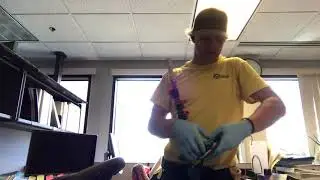 Interior Commercial Window cleaning using Moerman Fliq