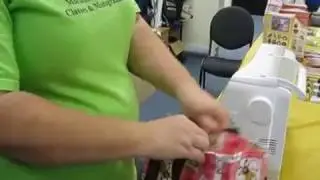 Shreveport Sewing Center, LA - Denise demo's fusible iron on vinyl