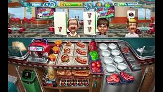 Cooking Fever - Fast Food Court Level 40 🍔🌭 (3 Stars without Auto cooker)