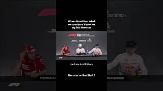 When Hamilton tried to convince Vettel to try his Monster #formula1 #lewishamilton #sebastianvettel