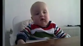 Baby eating and sleeping