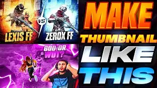 HOW TO MAKE THUMBNAIL LIKE LEXIS FF || FREE FIRE MONTAGE THUMBNAIL || LEXIS FF THUMBNAIL TUTORIAL ||