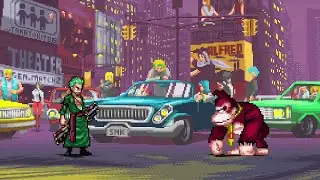 Roronoa Zoro vs Donkey Kong | Swordsman vs Beast Power Clash | Academy MUGEN [IKEMEN]