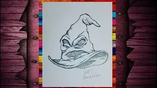 EKT - Karakalem Harry Potter Se&ccedil;men Şapka &Ccedil;izimi