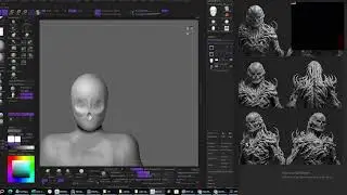 Modelando Personagens de Stranger Things 01  #3d #zbrush #3dmodeling